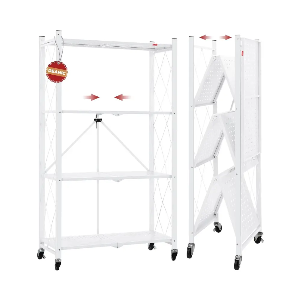 Raft metalic pliabil cu roți, imagine 2